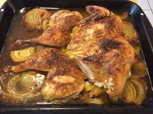 spatchcocked chicken