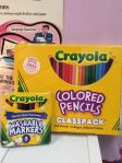 markers and colored pencils